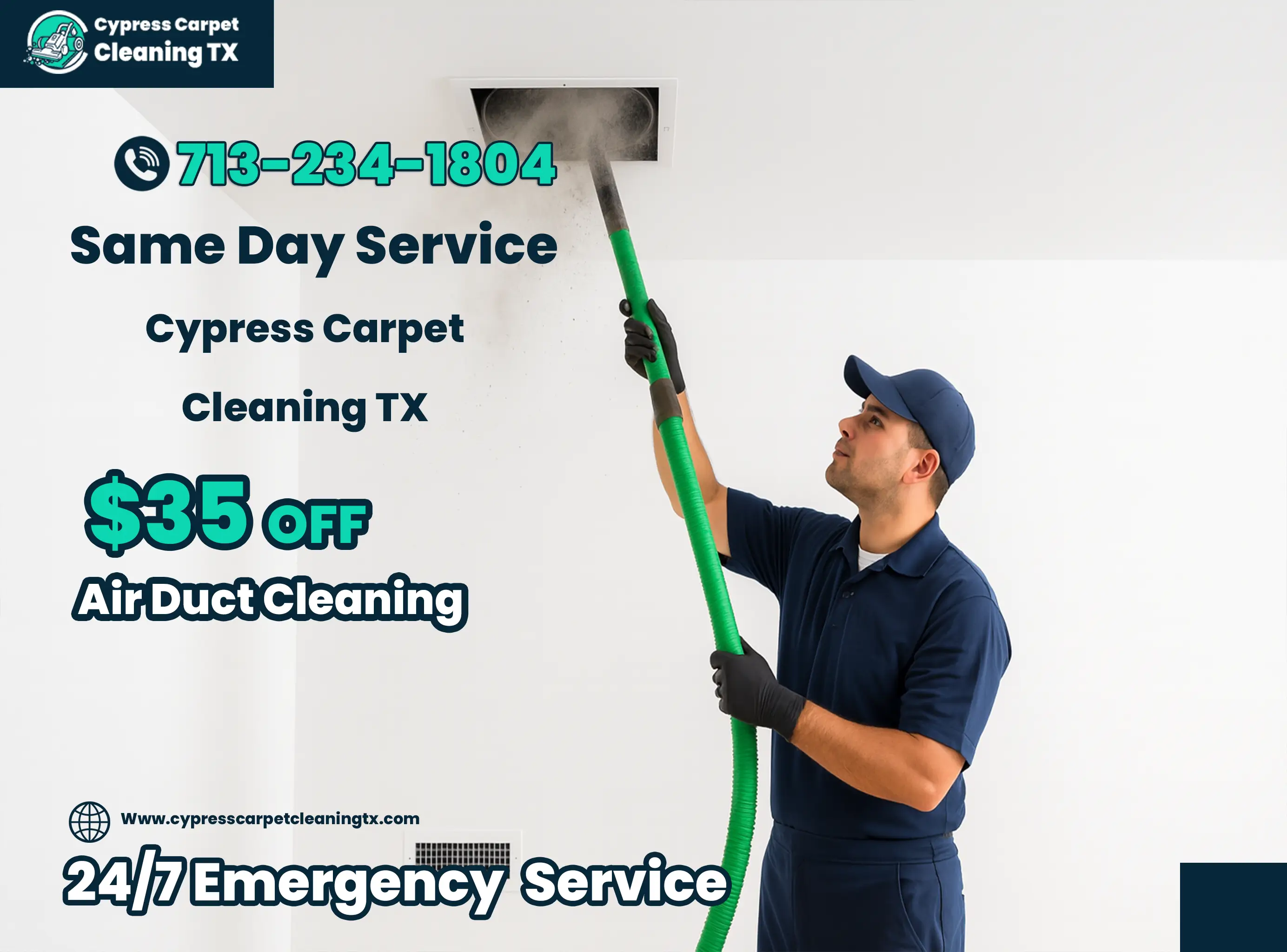 Air vent cleaning offer in Cypress