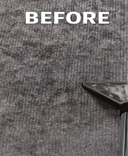 Before professional carpet cleaning