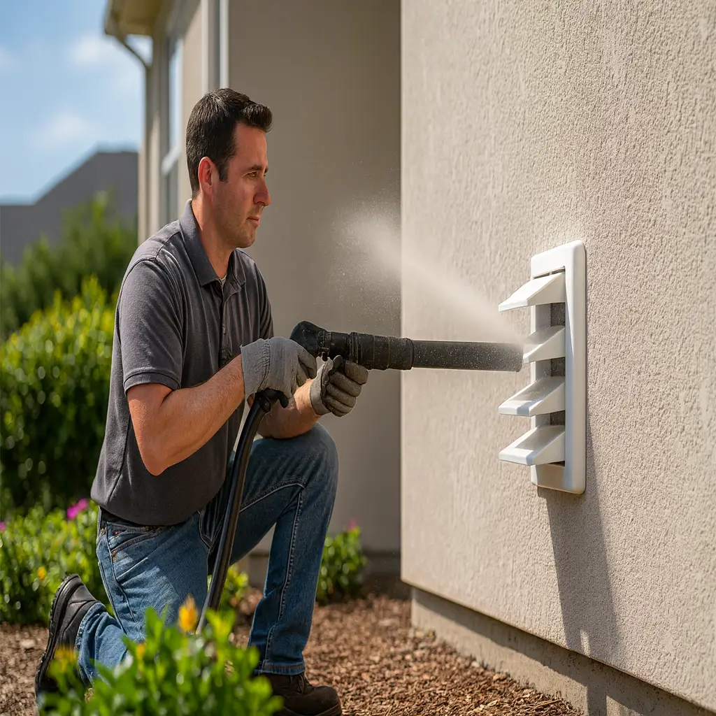 Lint removal from dryer vent
