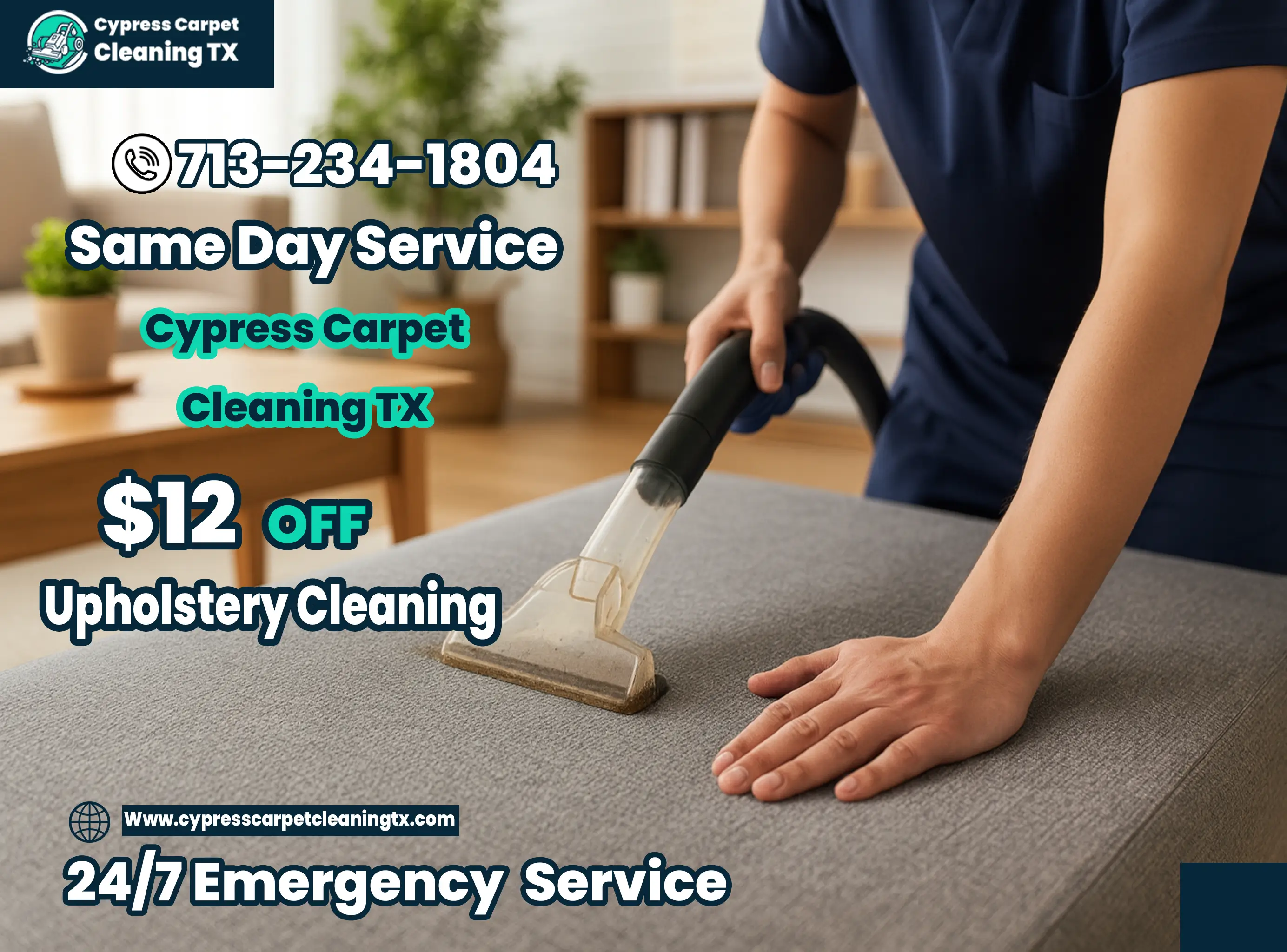 Expert Upholstery Deep Cleaning Services in Cypress